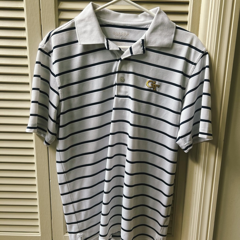 Georgia Tech Striped Polo
